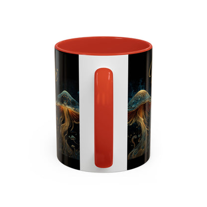 Dark Fantastic Fungi Coffee Mug - Magical Ocean Mushroom Art (11/15oz)