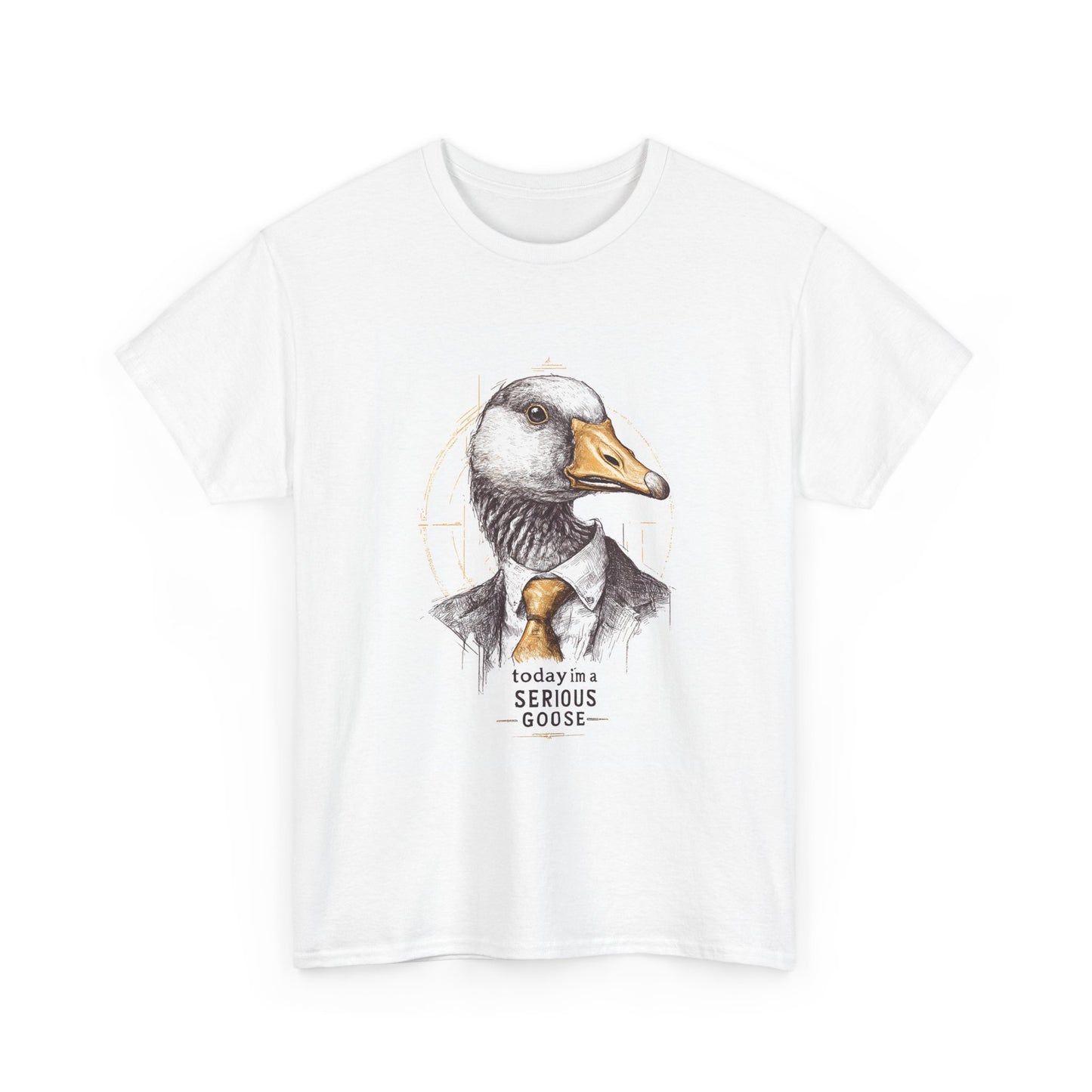 Serious Goose T-Shirt | Funny Animal Tee, Quirky Graphic Tee, Gift for Animal Lovers, Casual Wear, Unique Birthday Gift