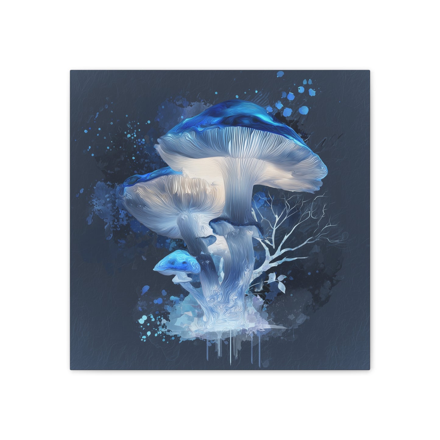 Fruiting Body Light -Mushroom Canvas Art, Stretched Wall Decor, Bohemian Home Decor, Psychedelic Wall Art, Nature-Inspired Art