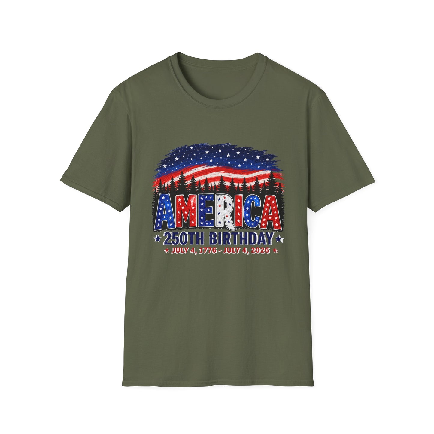 America 250th Birthday T-Shirt — July 4, 1776–2026 Patriotic Independence Day Tee