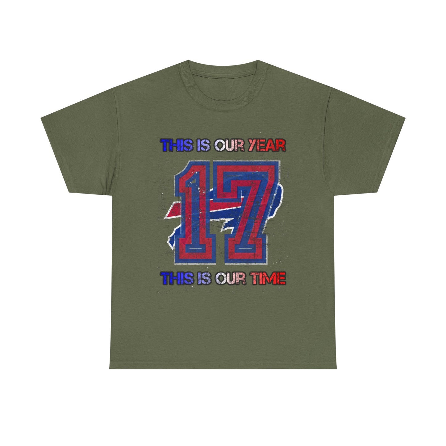 This Is Our Year 17 -Celebratory Unisex Heavy Cotton Tee, Customizable Year Shirt, Perfect for Birthdays, Team Events, Youth Spirit Gear, Everyday Comfort