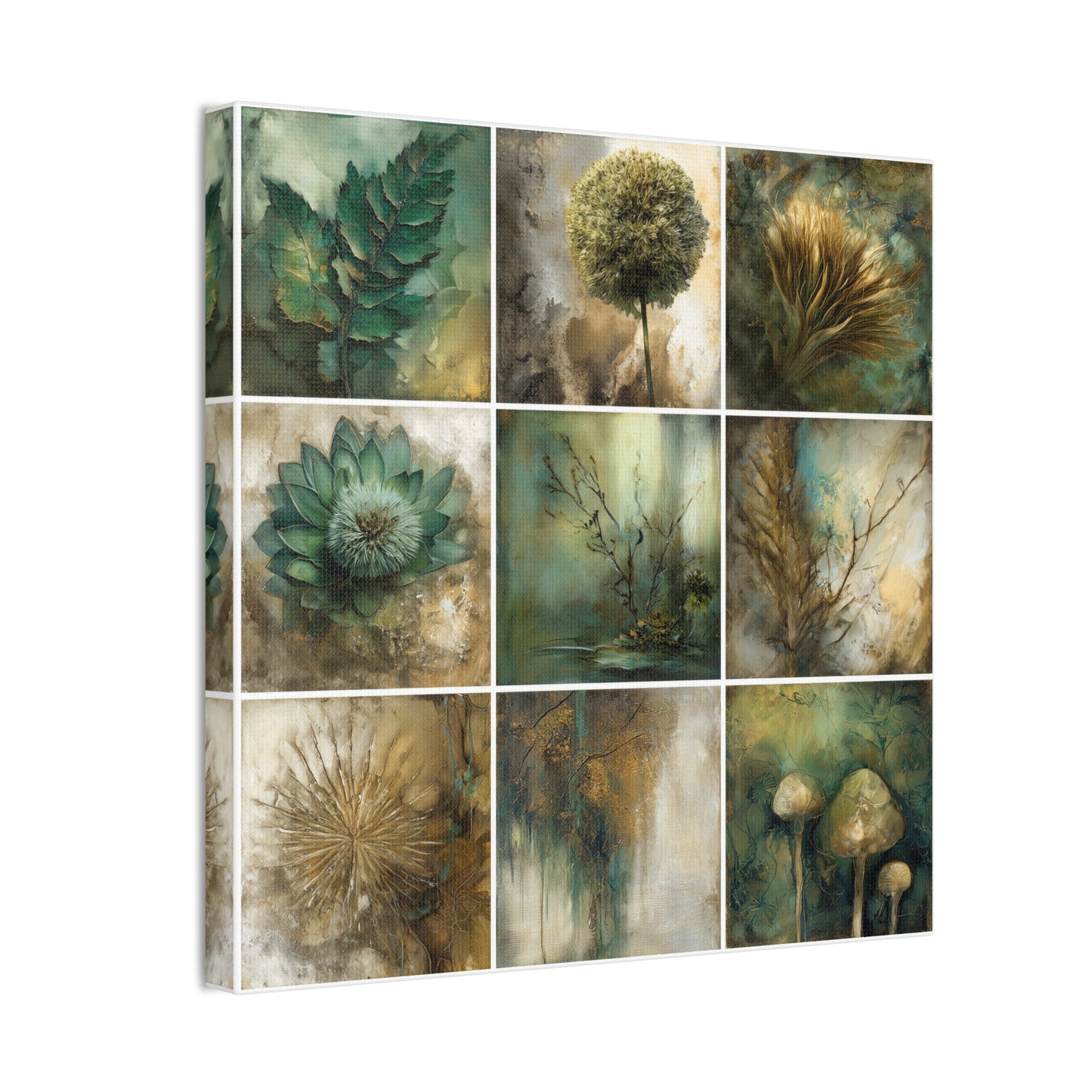 Natures Green Series #2 -Artistic Nature Canvas Wall Art, Plant Decor, Botanical Prints, Home Decor, Eco-Friendly Gift
