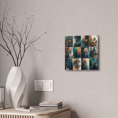 Natures Blue Green Series #6 -Botanical Wall Art, Nature-Inspired Home Décor, Eco-Friendly Canvas Print, Greenery Art Piece, Living Room Wall Hanging