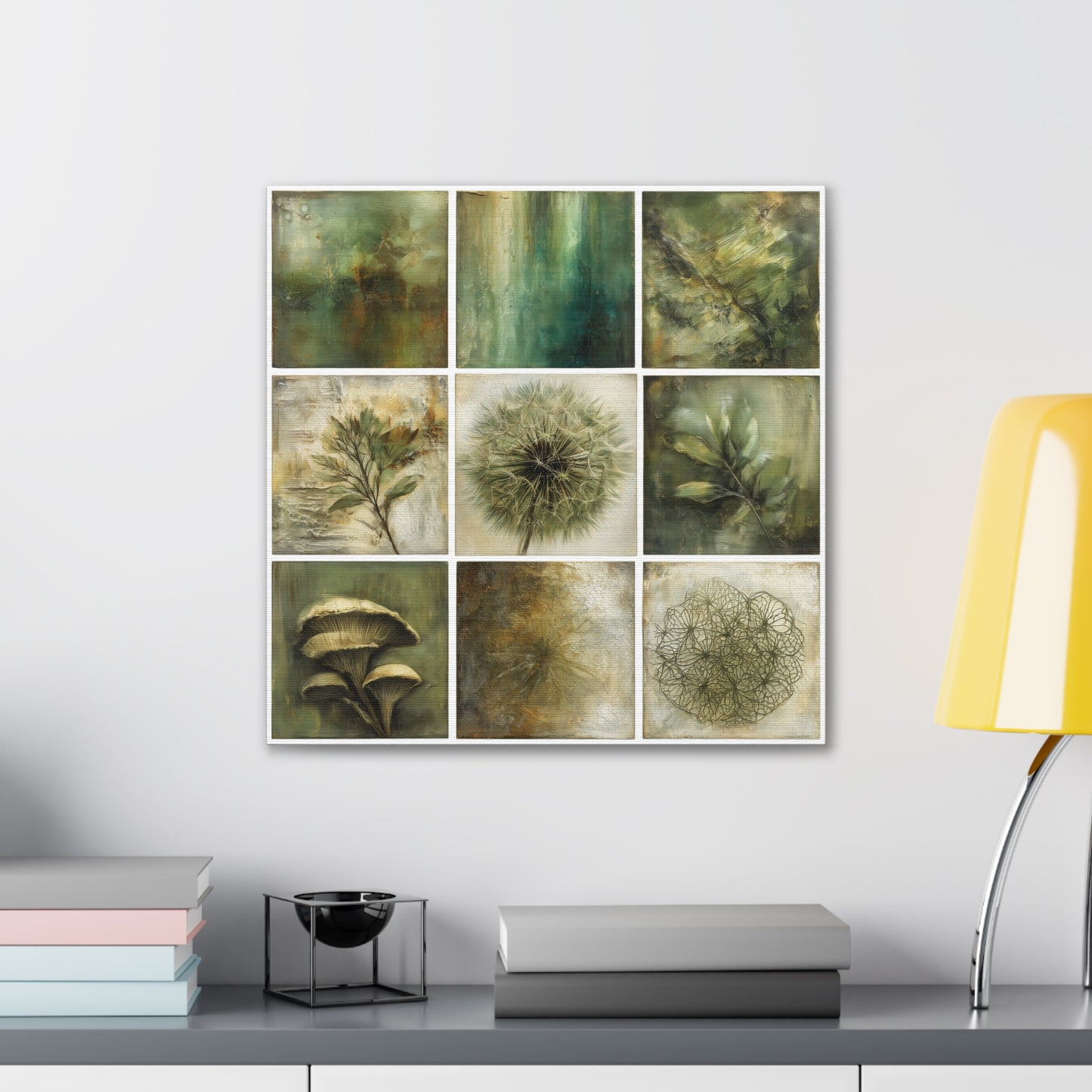 Natures Green Series #1 -Botanical Wall Art, Nature-Inspired Home Décor, Eco-Friendly Canvas Print, Greenery Art Piece, Living Room Wall Hanging