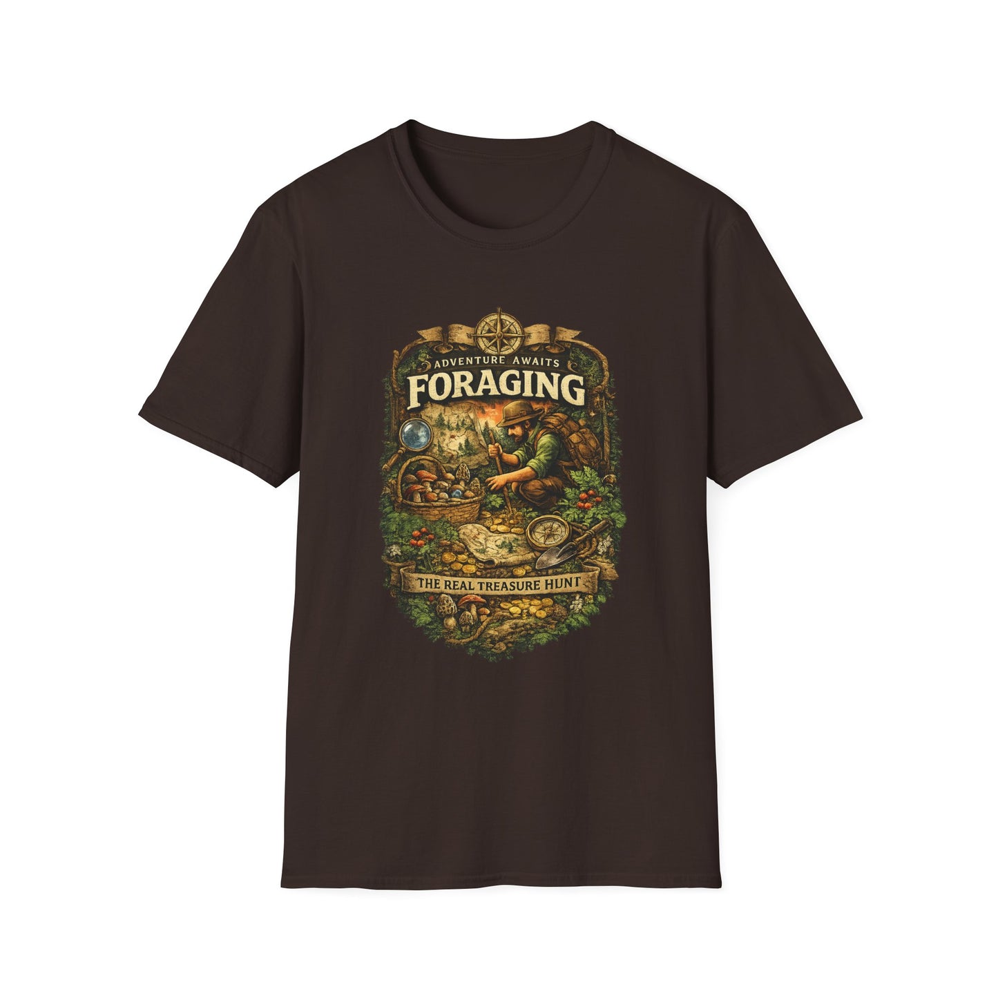 Foraging T-Shirt – 'Foraging: The Real Treasure Hunt' Outdoor Nature Tee