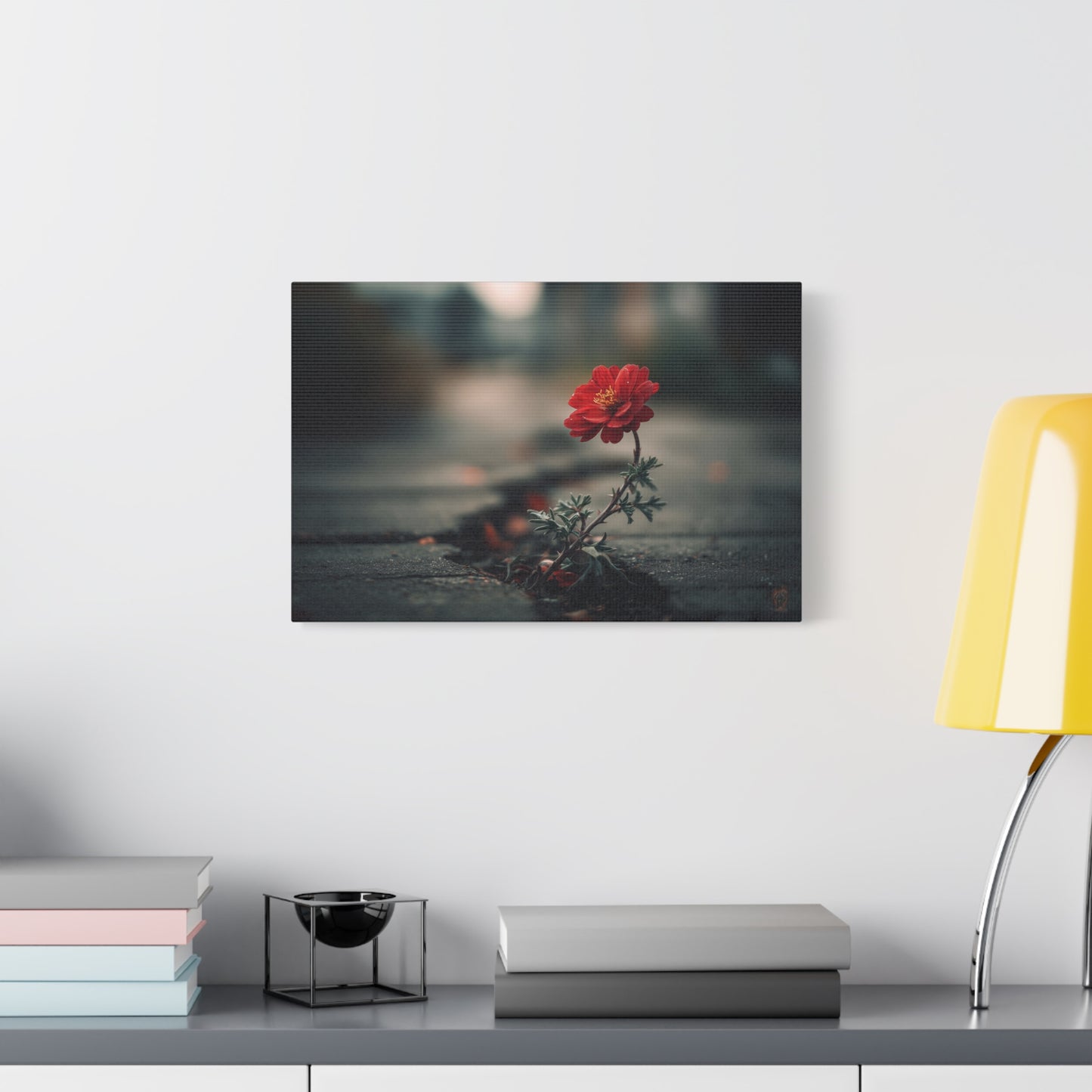 Resilience Blooms: Urban Flower Photography, Concrete Landscape Art--1aceswild.myshopify.com
