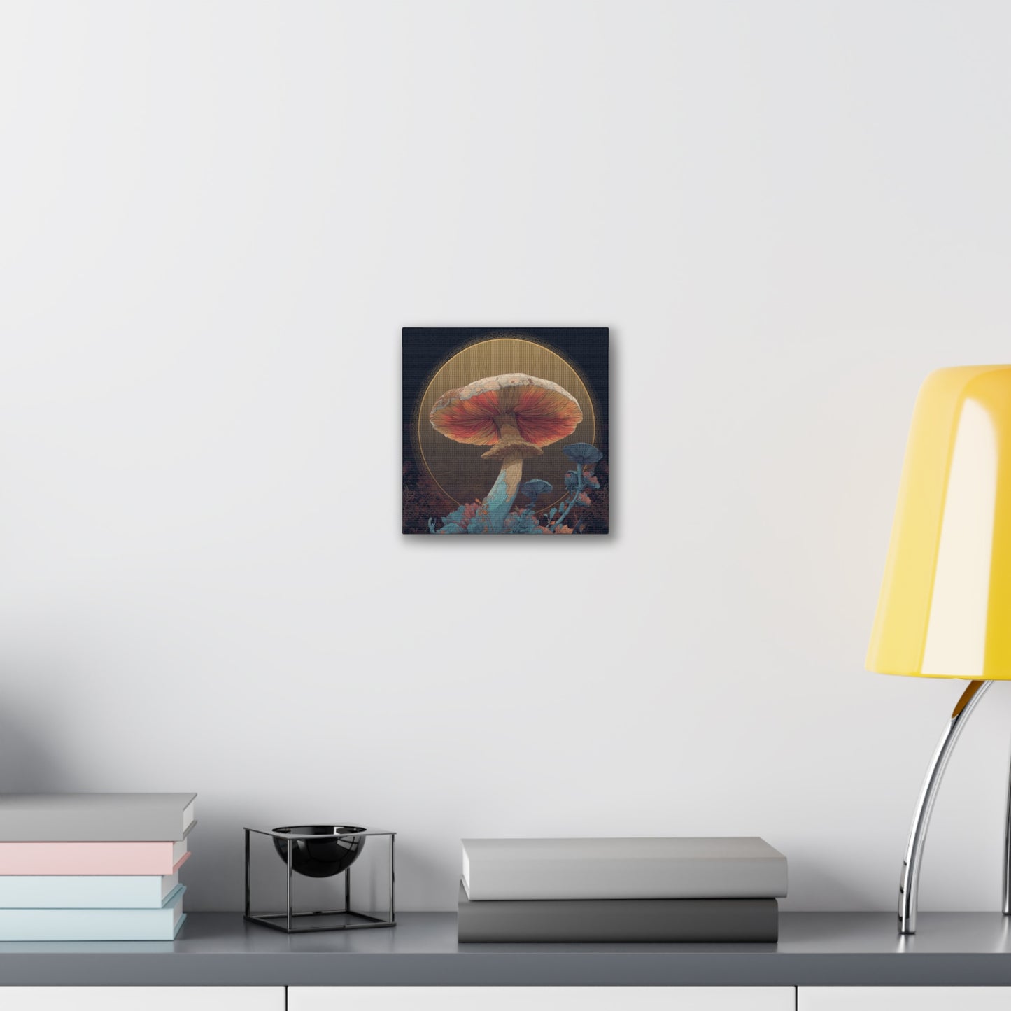 Surreal Shroom -Mushroom Canvas Art, Stretched Wall Decor, Bohemian Home Decor, Psychedelic Wall Art, Nature-Inspired Art