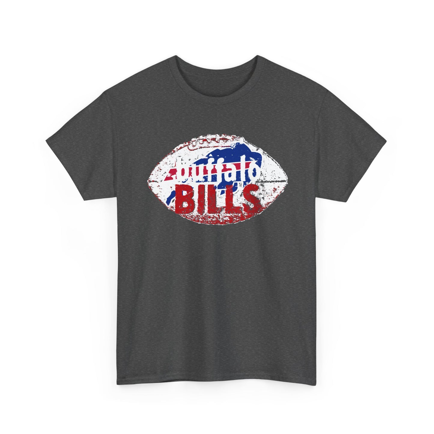 Buffalo Bills Football -Unisex Heavy Cotton Tee - Sports T-Shirt, NFL Fan Gear, Game Day Apparel, Gift for Him/Her, Athletic Wear