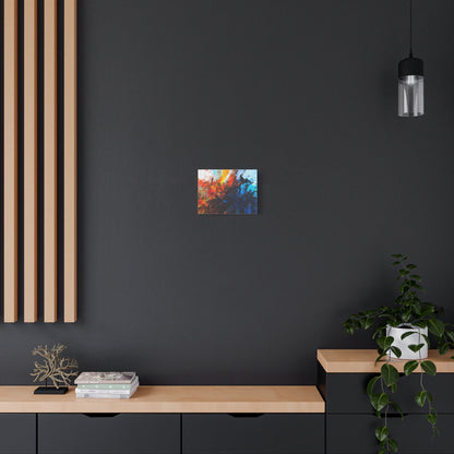 Fire and Ice --Vibrant Abstract Canvas Art, Decorative Wall Art, Modern Home Decor