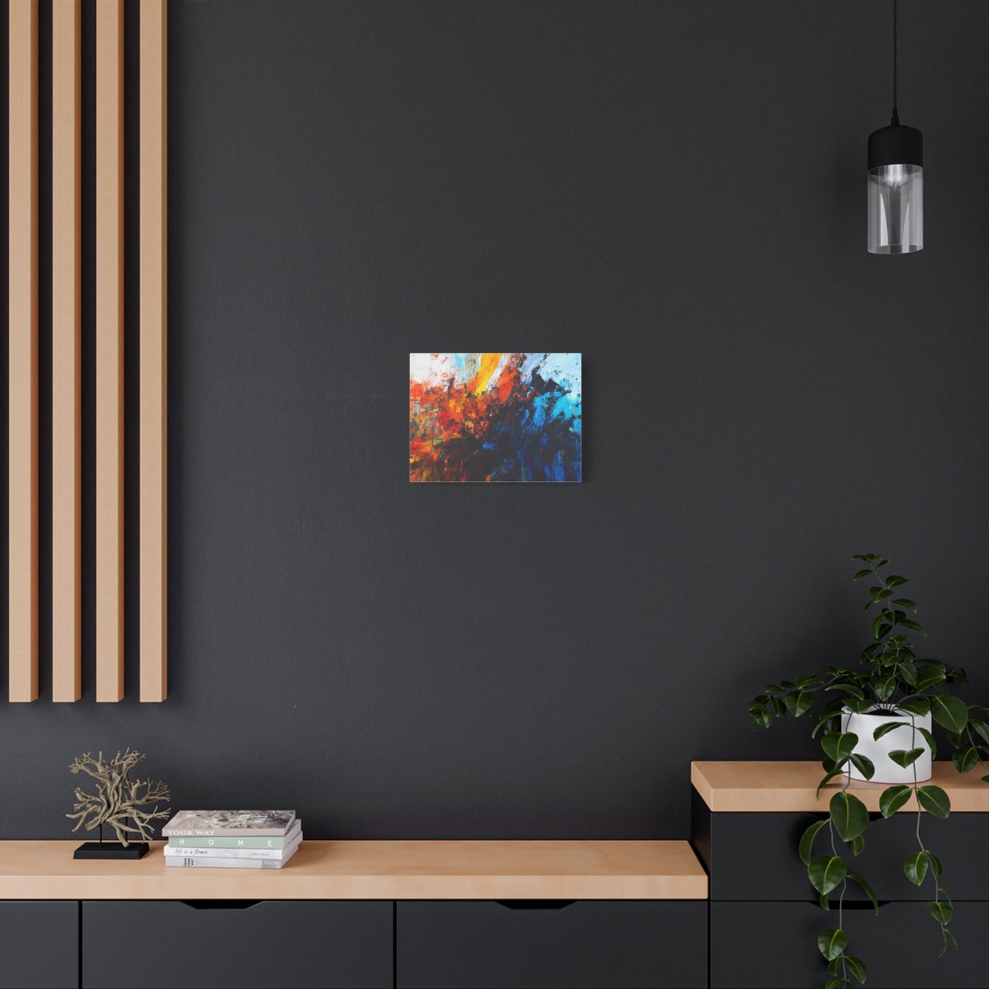 Fire and Ice --Vibrant Abstract Canvas Art, Decorative Wall Art, Modern Home Decor