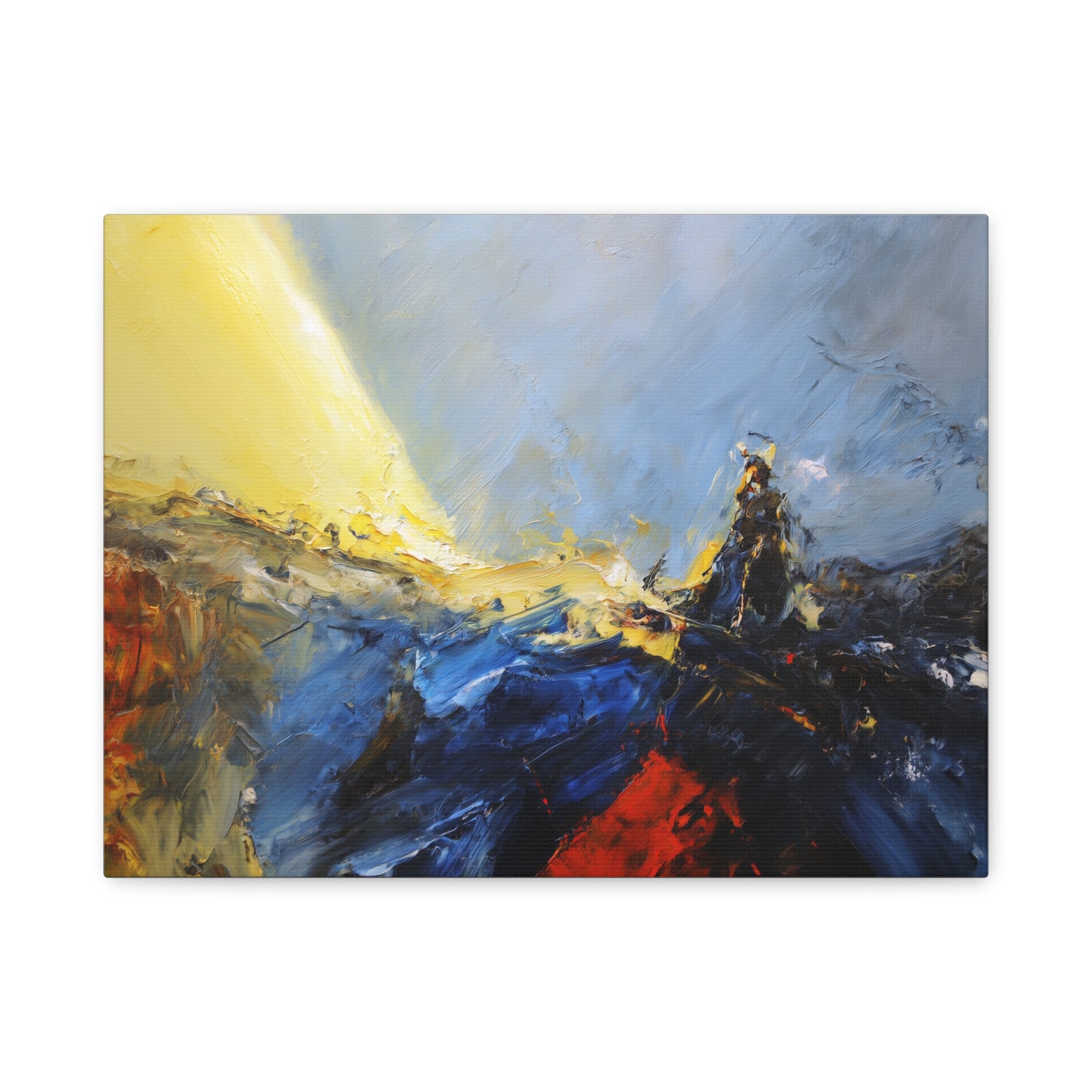 Path Revealed --Abstract Landscape Canvas Art, Colorful Wall Decor, Home Wall Art, Modern Art Print.