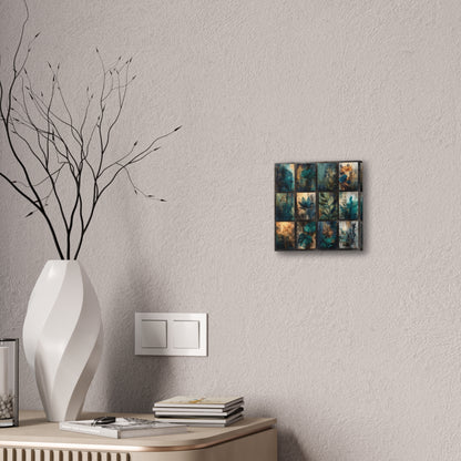 Natures Blue Green Series #4 -Botanical Wall Art, Nature-Inspired Home Décor, Eco-Friendly Canvas Print, Greenery Art Piece, Living Room Wall Hanging