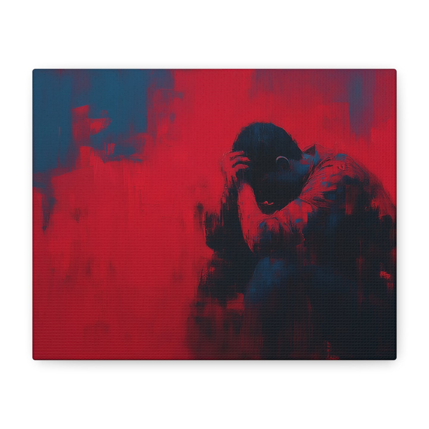 Heavy Load --Emotional Matte Canvas Art, Modern Abstract Wall Decor, Minimalist Canvas Print