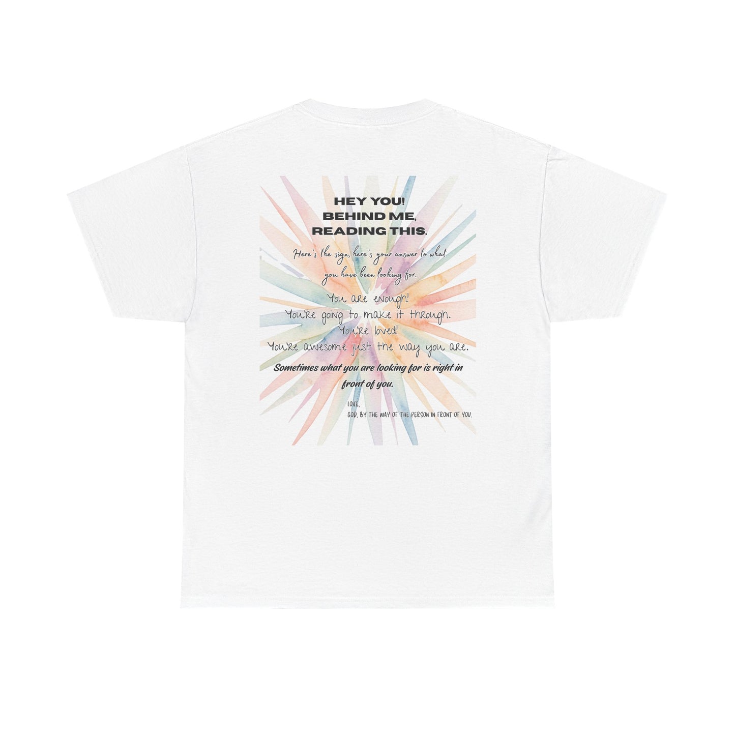 Here's Your Answer (colorful sunburst, motivational verse)