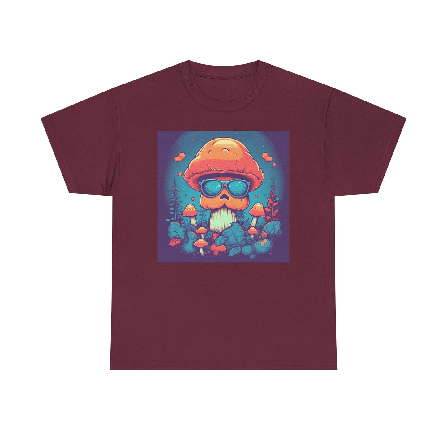 Cool Mushroom Vibes Unisex Tee, Retro Shirt, Gift for Nature Lovers, Chill Outfit, Eco-Friendly Apparel, Summer Wear