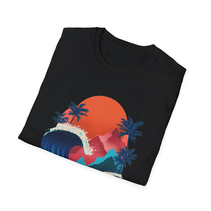 Surf Sunset T-Shirt — Tropical Wave Palm Beach Graphic Tee
