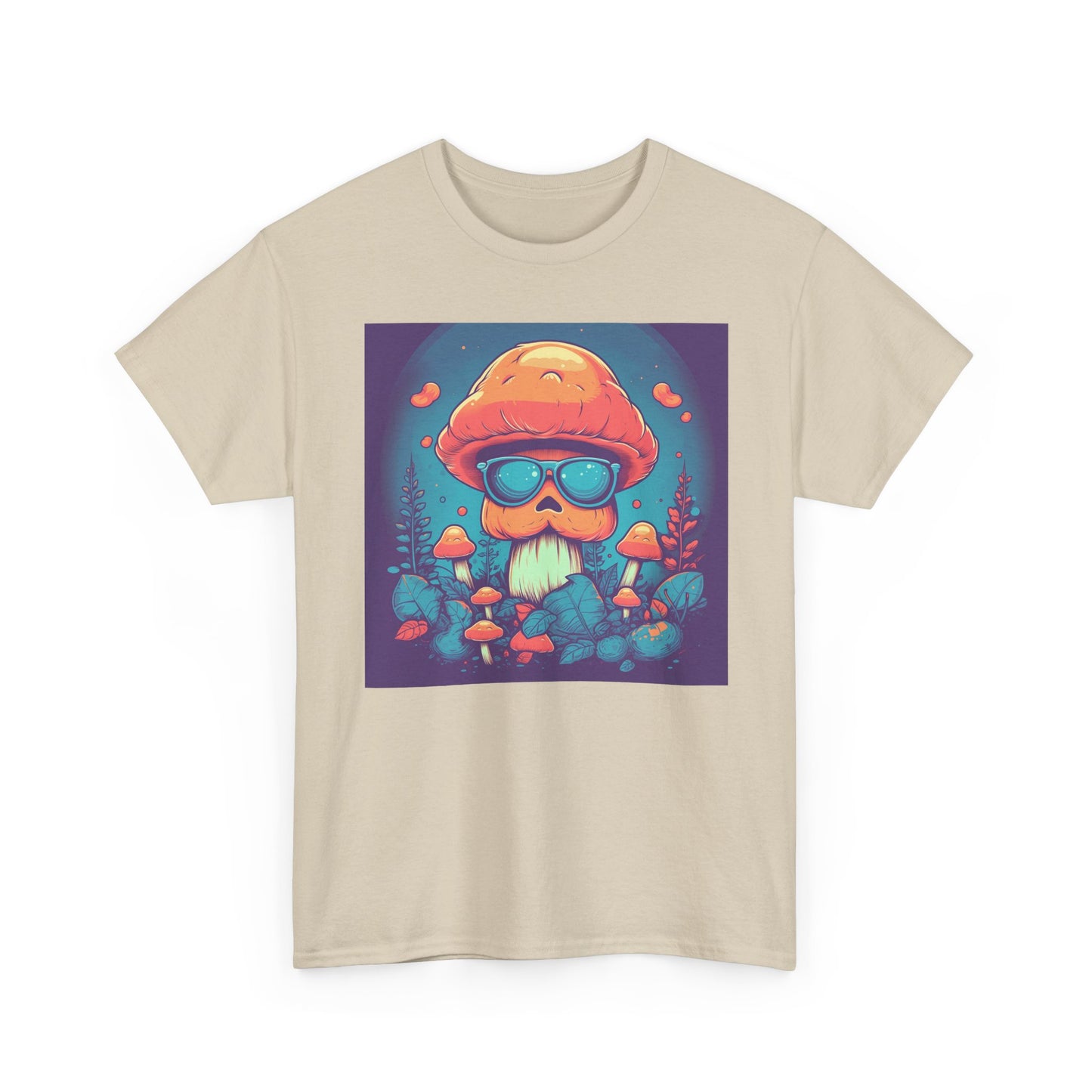 Cool Mushroom Vibes Unisex Tee, Retro Shirt, Gift for Nature Lovers, Chill Outfit, Eco-Friendly Apparel, Summer Wear