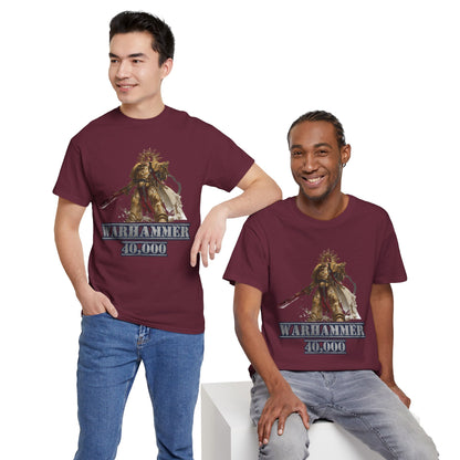 Warhammer 40,000 Unisex Heavy Cotton Tee, Gamer T-Shirt, Nerd Apparel, Gaming Gift, Casual Wear