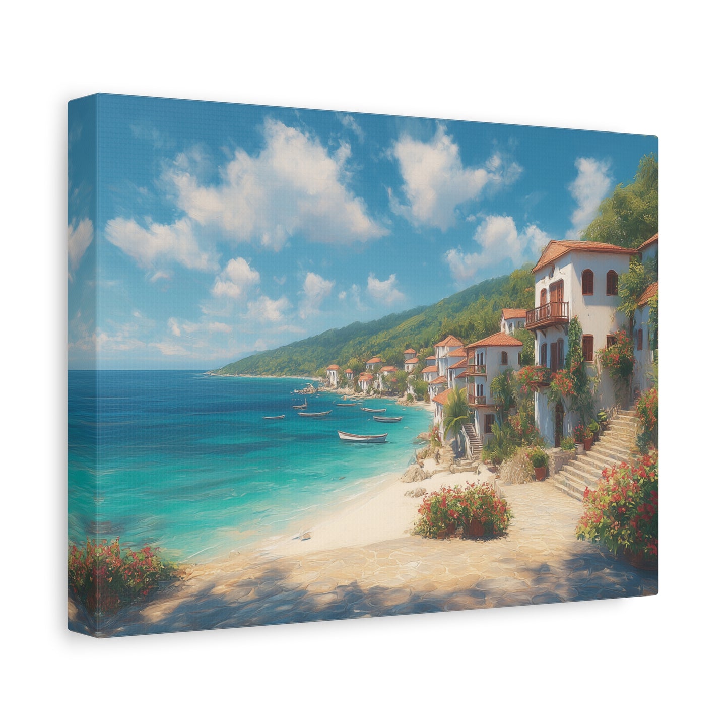 Ocean Front -Coastal Serenity Canvas Print, Beach Decor, Wall Art for Home, Gift for Beach Lovers