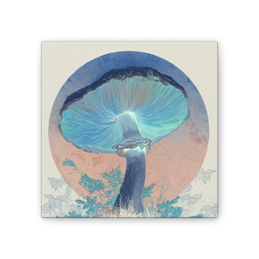 Unreal Shroom Inverse-Mushroom Canvas Art, Stretched Wall Decor, Bohemian Home Decor, Psychedelic Wall Art, Nature-Inspired Art