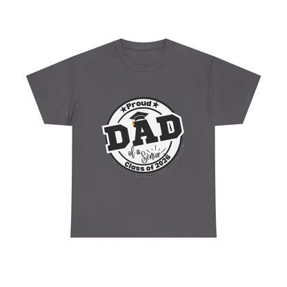 Senior Dad -Class of 2026 Graduation Tee, Unisex Heavy Cotton Shirt, Senior T-Shirt, Personalized Graduation Gift, Class Reunion Apparel, 2026 [...]