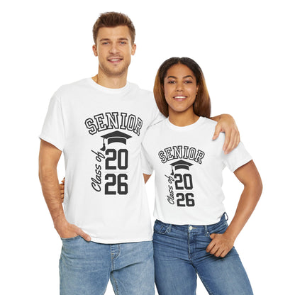 Class of 2026 Graduation Tee, Unisex Heavy Cotton Shirt, Senior T-Shirt, Personalized Graduation Gift, Class Reunion Apparel, 2026 [...]
