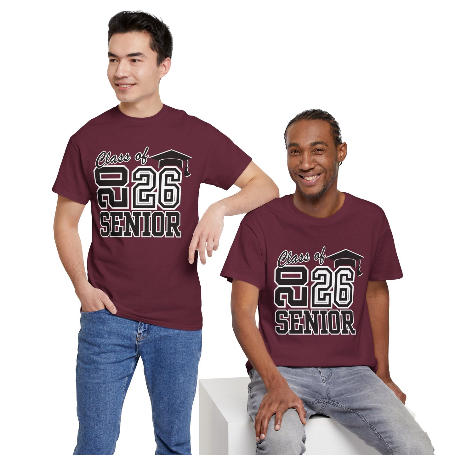2026 Senior -Class of 2026 Graduation Tee, Unisex Heavy Cotton Shirt, Senior T-Shirt, Personalized Graduation Gift, Class Reunion Apparel, 2026 [...]