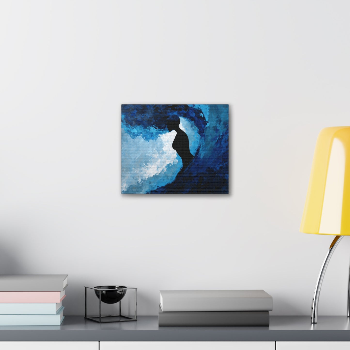 Waves of Form -Serene Abstract Canvas Wall Art, Ocean Wave Decor, Home Transformations, Inspirational Art, Gifts for Art Lovers, Blue Wave Print