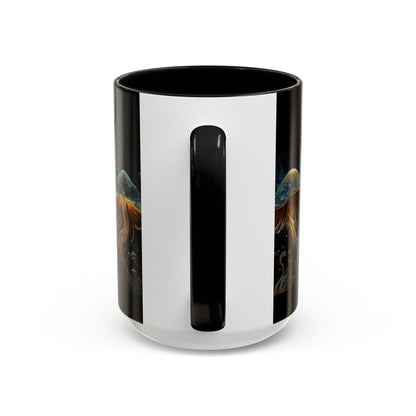 Dark Fantastic Fungi Coffee Mug - Magical Ocean Mushroom Art (11/15oz)