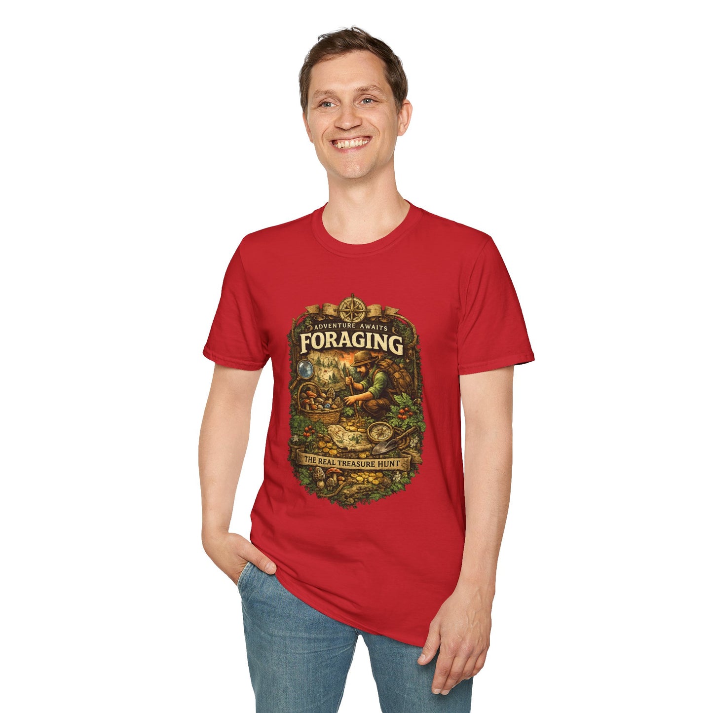 Foraging T-Shirt – 'Foraging: The Real Treasure Hunt' Outdoor Nature Tee