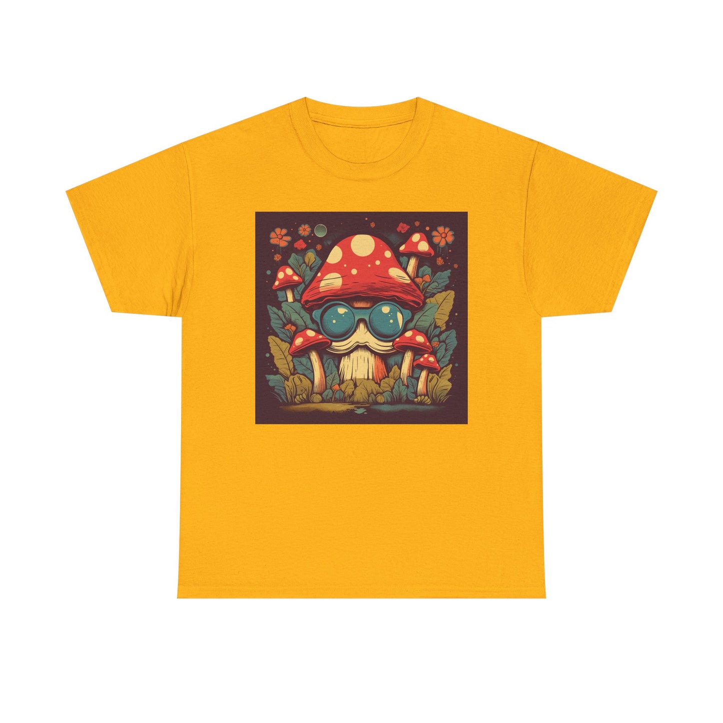 Mystical Mushroom Unisex Heavy Cotton Tee - Stylish Graphic T-Shirt for Nature Lovers, Boho Fashion, Gift for Friends, Festival [...]