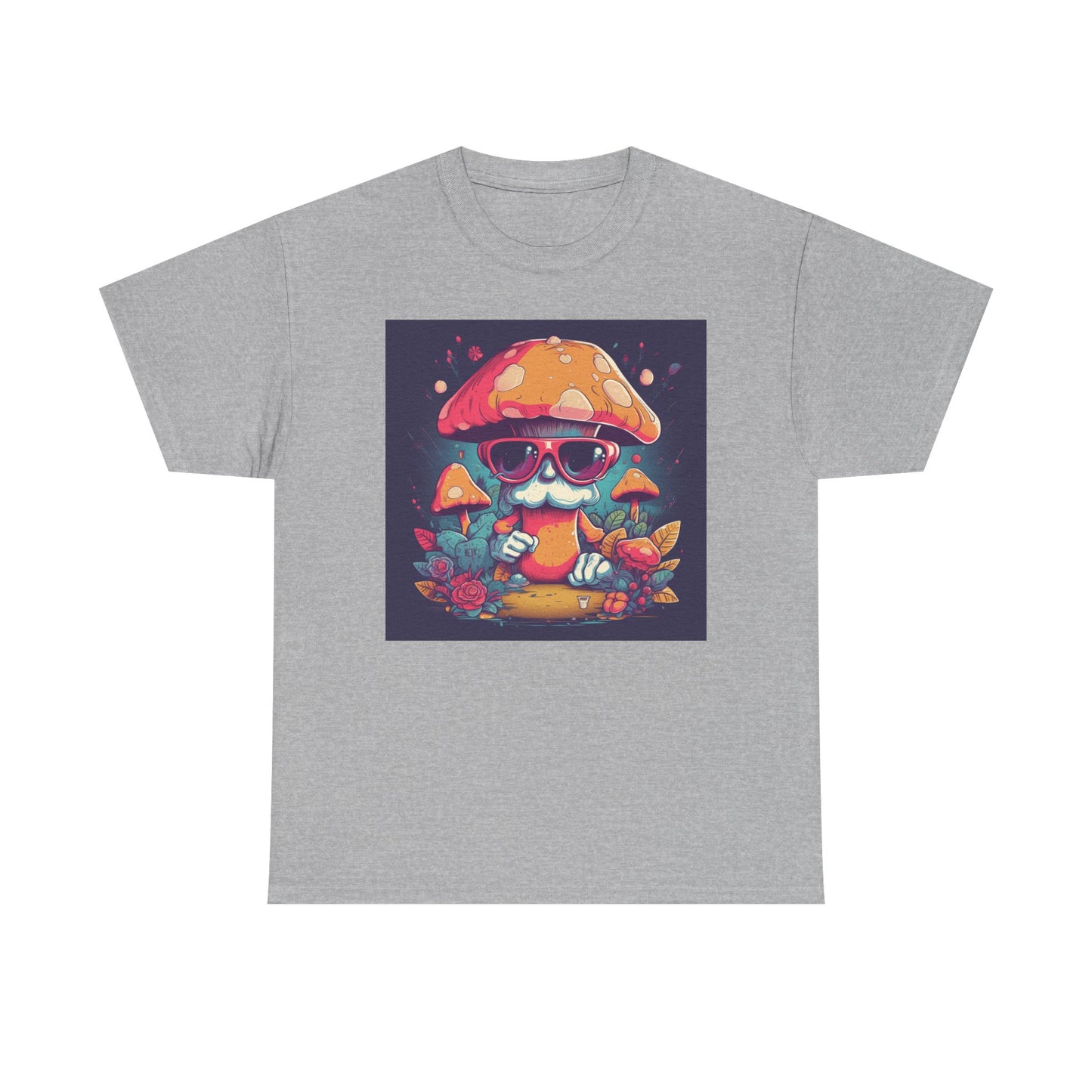 Cool Mushroom Graphic Tee, Retro T-Shirt, Unique Gift for Nature Lovers, Eco-Friendly Apparel, Perfect for Parties and Festivals