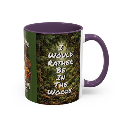 "My Spore Time Is Spent Mushroom Hunting" #2 Accent Coffee Mug (11/15oz)