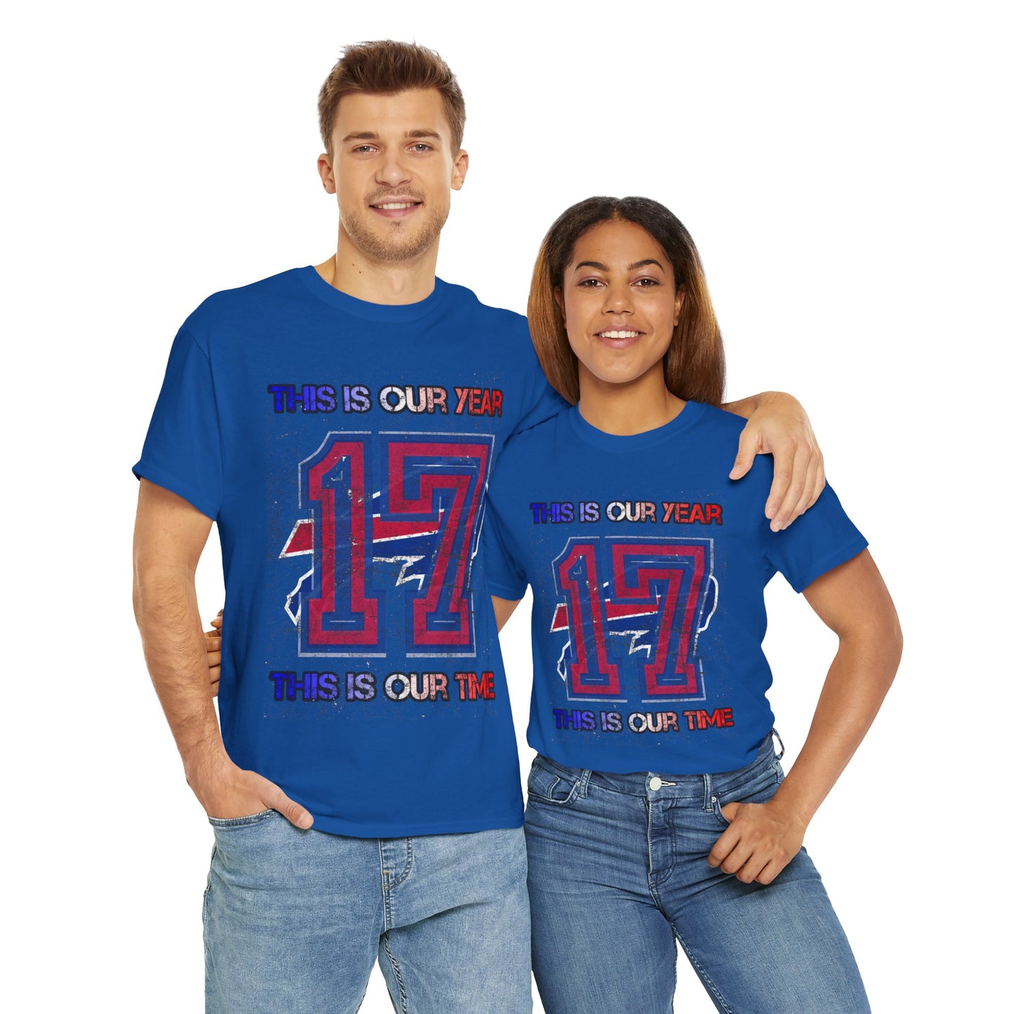 This Is Our Year 17 -Celebratory Unisex Heavy Cotton Tee, Customizable Year Shirt, Perfect for Birthdays, Team Events, Youth Spirit Gear, Everyday Comfort