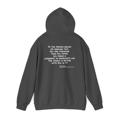 Better World - Inspirational Quote Hoodie — "You Are Stronger Than You Think" Back Print