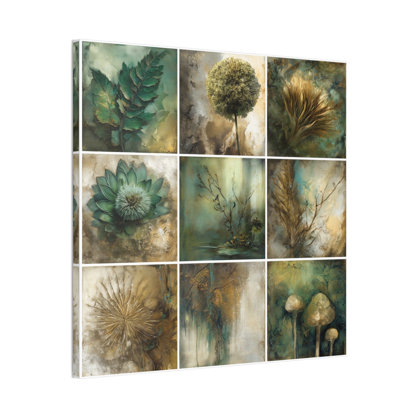 Natures Green Series #2 -Artistic Nature Canvas Wall Art, Plant Decor, Botanical Prints, Home Decor, Eco-Friendly Gift