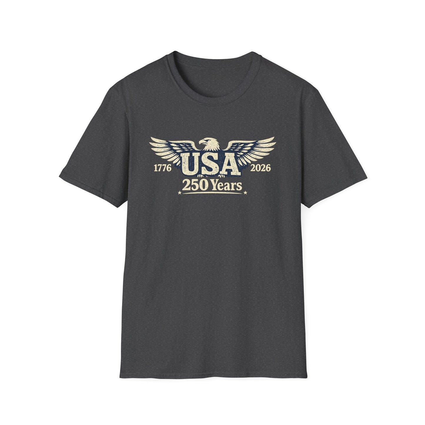 USA 250 Years Graphic T-Shirt — 1776–2026 Bicentennial Eagle Tee