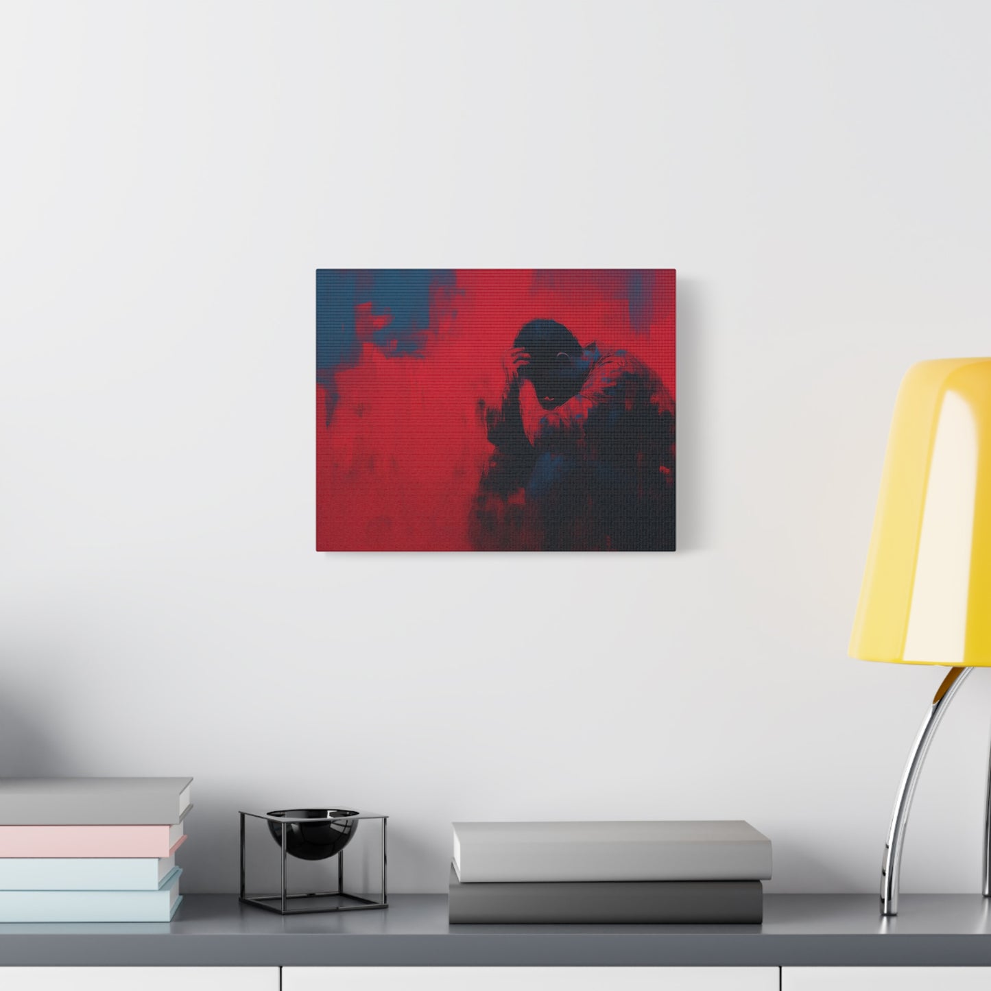 Heavy Load --Emotional Matte Canvas Art, Modern Abstract Wall Decor, Minimalist Canvas Print