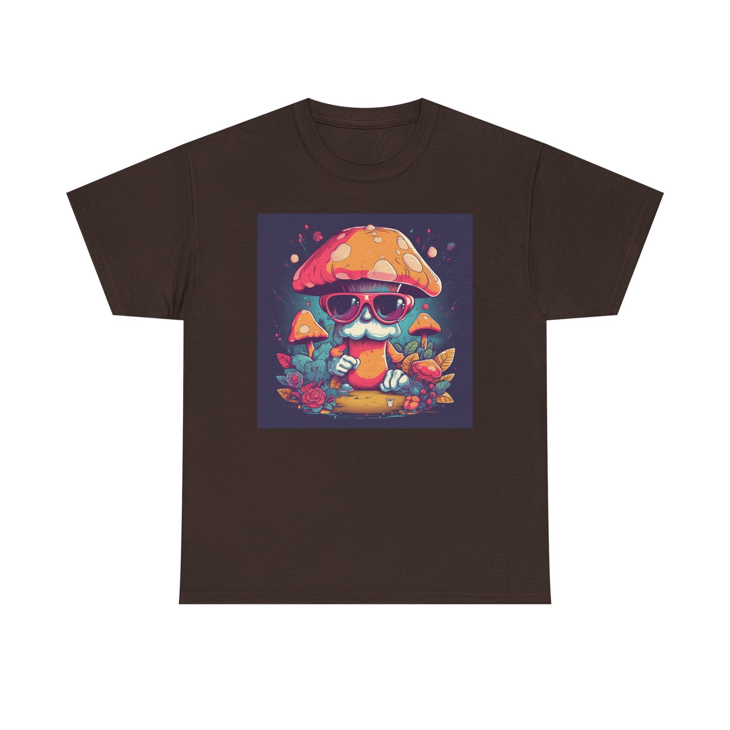 Cool Mushroom Graphic Tee, Retro T-Shirt, Unique Gift for Nature Lovers, Eco-Friendly Apparel, Perfect for Parties and Festivals