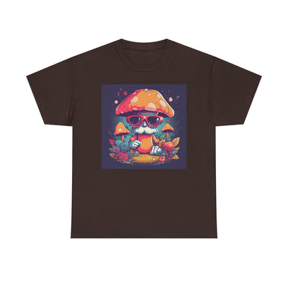 Cool Mushroom Graphic Tee, Retro T-Shirt, Unique Gift for Nature Lovers, Eco-Friendly Apparel, Perfect for Parties and Festivals