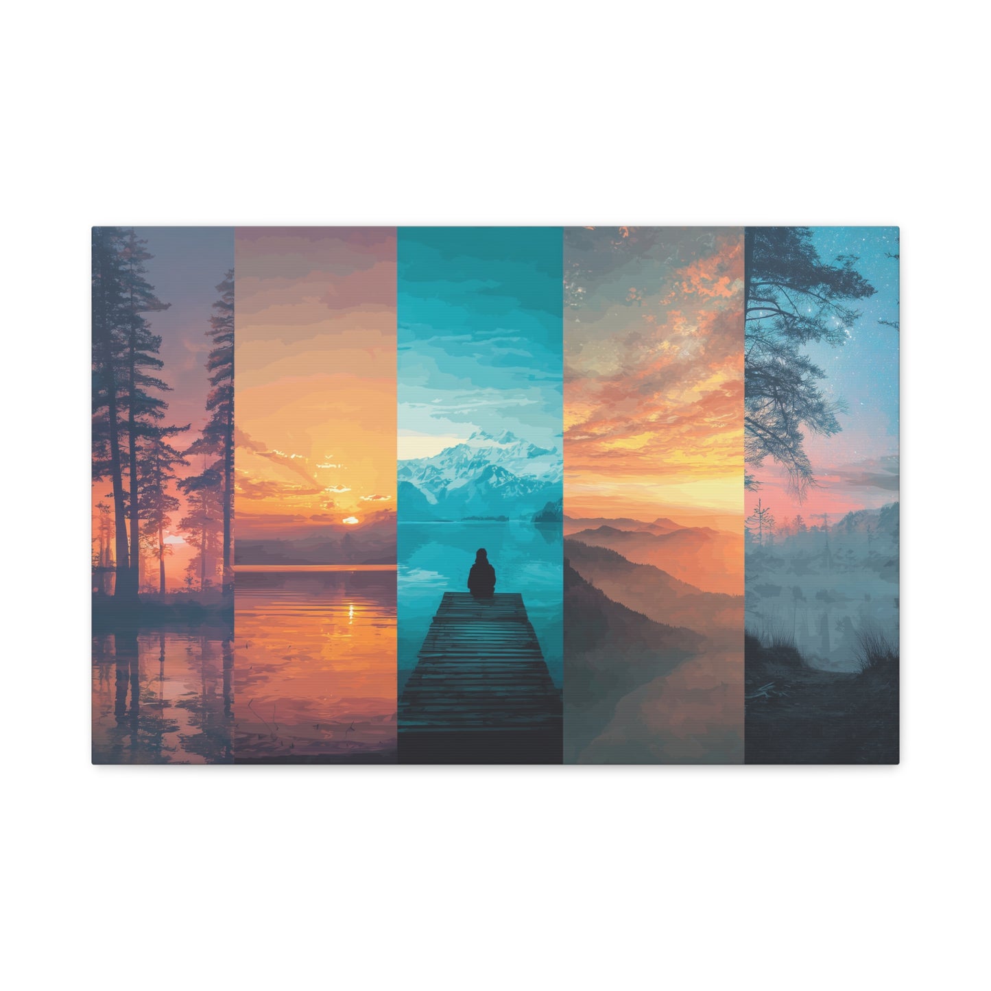 Serene Landscape Canvas Art, Wall Decor, Nature Wall Art, Home Gallery, Relaxing Artwork, Outdoor Vibe Decor