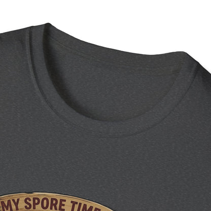 Mushroom Hunting T-Shirt — 'My Spore Time Is Spent' For Foragers & Outdoor Lovers