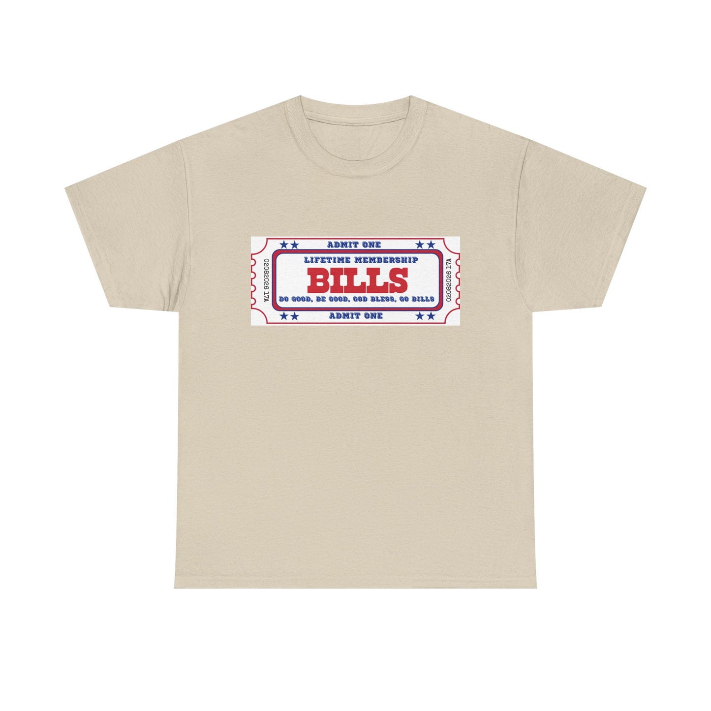 BILL Lifetime Membership - Retro Ticket Style Tee, Vintage Graphic T-Shirt, Casual Outing Shirt, Gift for Friends, Concert, Sports Event Apparel