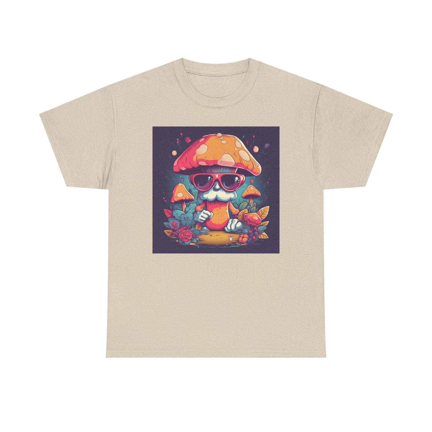 Cool Mushroom Graphic Tee, Retro T-Shirt, Unique Gift for Nature Lovers, Eco-Friendly Apparel, Perfect for Parties and Festivals