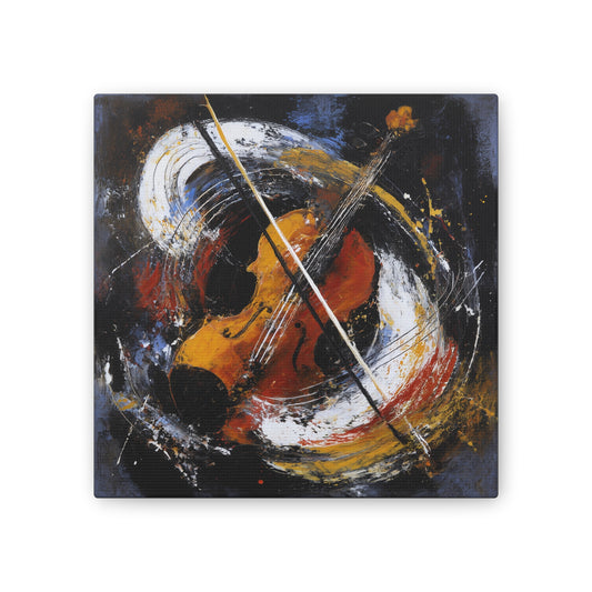 Strings - Canvas Artwork, Wall Decor, Colorful Landscape Art, Nature Painting, Gift for Home Decor