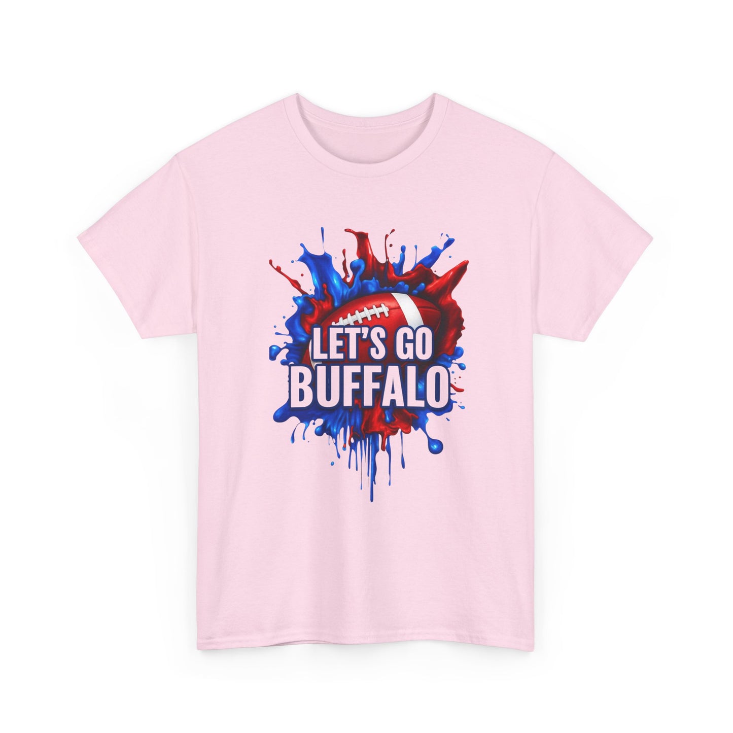 Let's Go Buffalo Football Spirit Tee, Unisex Cotton Tee for Game Day, Tailgating, Sports Fans, Holiday Gifts, Casual Wear