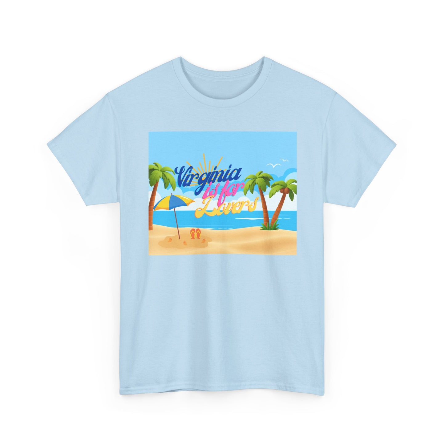 Virginia Is For Lovers - Beach Summer Vibes Tee, Beach Tee, Vacation Shirt, Summer T-Shirt, Graphic Tee, Unisex Cotton Top