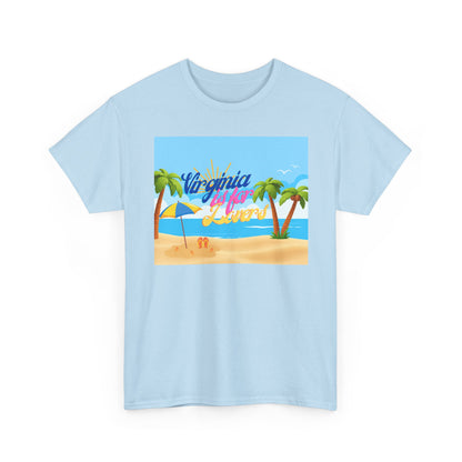 Virginia Is For Lovers - Beach Summer Vibes Tee, Beach Tee, Vacation Shirt, Summer T-Shirt, Graphic Tee, Unisex Cotton Top