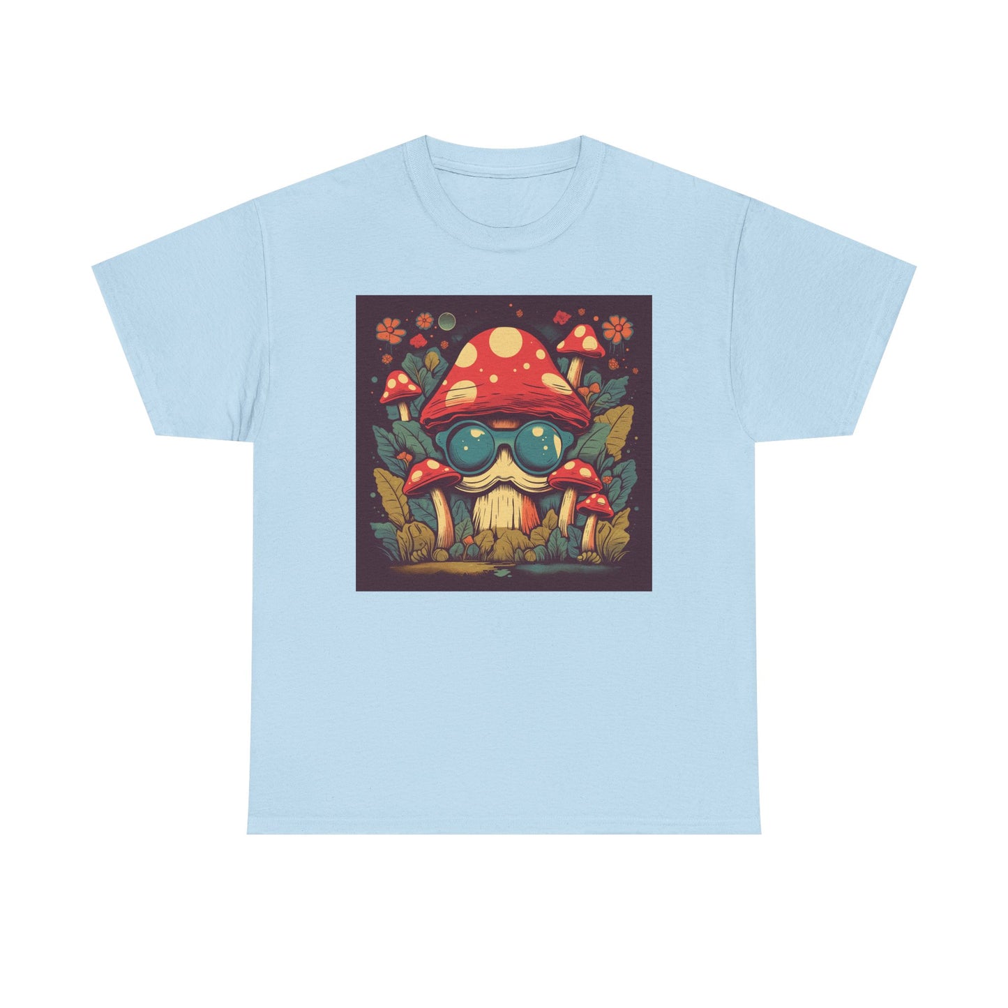 Mystical Mushroom Unisex Heavy Cotton Tee - Stylish Graphic T-Shirt for Nature Lovers, Boho Fashion, Gift for Friends, Festival [...]