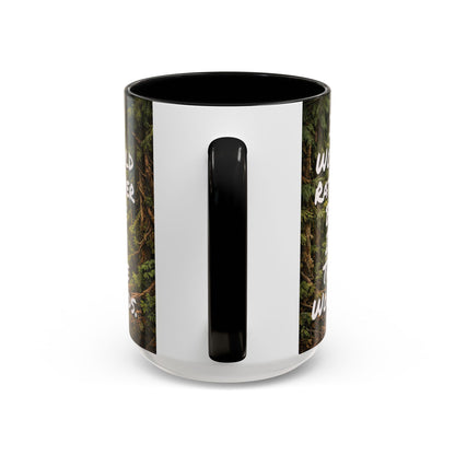 "My Spore Time Is Spent Mushroom Hunting" #2 Accent Coffee Mug (11/15oz)